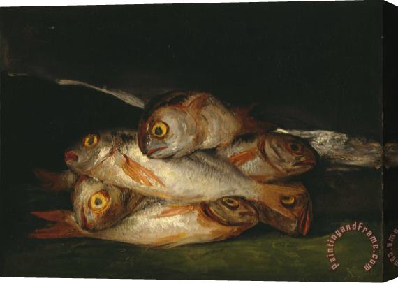 Francisco De Goya Still Life with Golden Bream Stretched Canvas Print / Canvas Art
