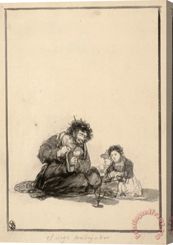 Francisco De Goya The Blind Worker, C. 1815 1820 Stretched Canvas Print / Canvas Art