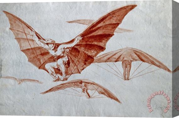 Francisco De Goya Ways of Flying Stretched Canvas Print / Canvas Art
