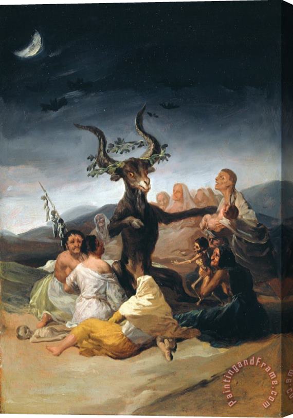 Francisco De Goya Witches Sabbath Stretched Canvas Print / Canvas Art