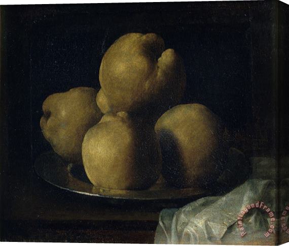 Francisco de Zurbaran Still Life with Dish of Quince Stretched Canvas Painting / Canvas Art