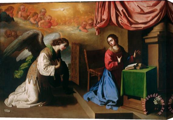 Francisco de Zurbaran The Annunciation Stretched Canvas Print / Canvas Art