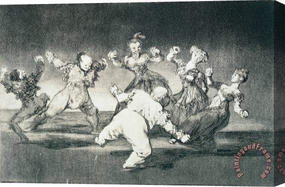 Francisco Jose Goya Y Lucientes Disparate Alegre (merry Folly) Stretched Canvas Painting / Canvas Art