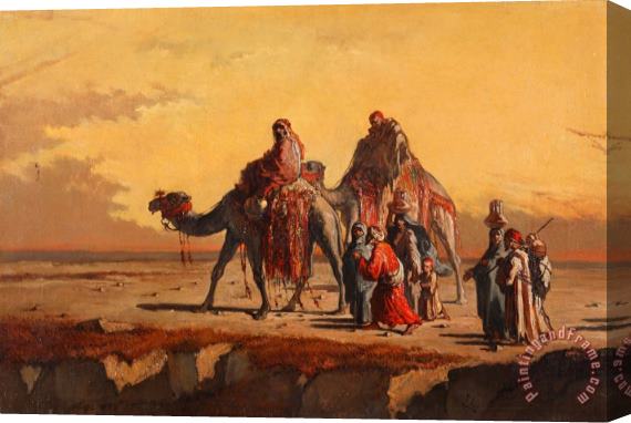 Francisco Lameyer Desert Scene Stretched Canvas Print / Canvas Art