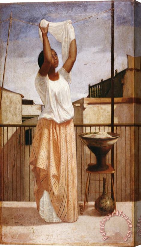 Francisco Laso The Laundress Stretched Canvas Painting / Canvas Art