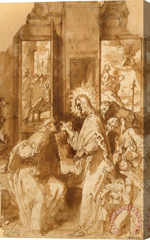 Francisco Ribalta Apparition of Christ to Saint Vincent Ferrer Stretched Canvas Print / Canvas Art