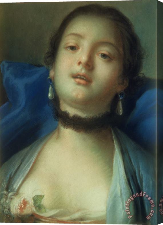 Francois Boucher Portrait of a Woman Stretched Canvas Painting / Canvas Art