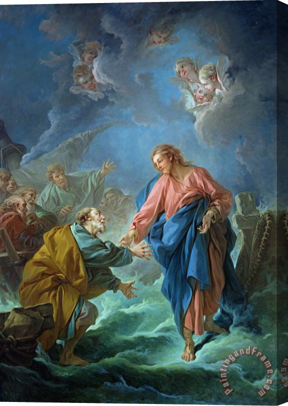 Francois Boucher Saint Peter Invited to Walk on the Water Stretched Canvas Print / Canvas Art
