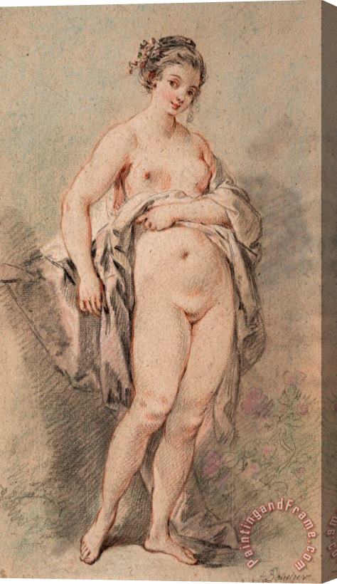 Francois Boucher Standing Nude Girl Stretched Canvas Print / Canvas Art