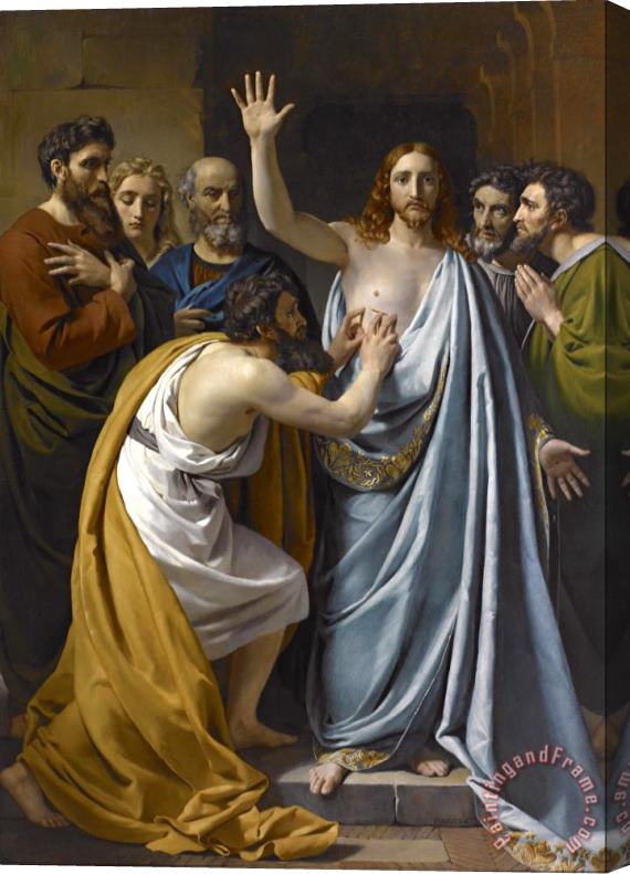 Francois-joseph Navez The Incredulity of Saint Thomas Stretched Canvas Painting / Canvas Art
