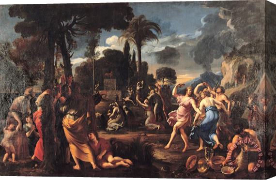 Francois Perrier Adoration of The Golden Calf Stretched Canvas Painting / Canvas Art