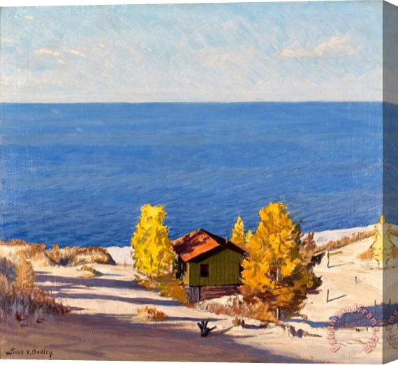 Frank V. Dudley A Sunny Autumn Day Stretched Canvas Painting / Canvas Art
