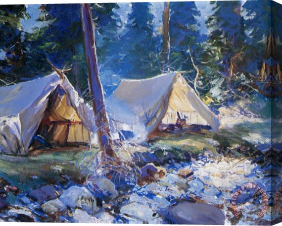 Frank Weston Benson The Camp Stretched Canvas Painting / Canvas Art