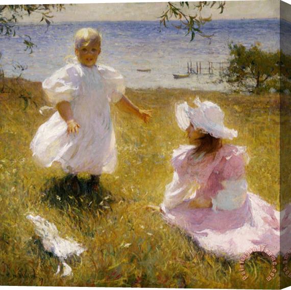 Frank Weston Benson The Sisters Stretched Canvas Painting / Canvas Art