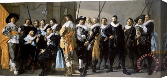 Frans Hals Company of Captain Reinier Reael, Known As The 'meagre Company' Stretched Canvas Painting / Canvas Art