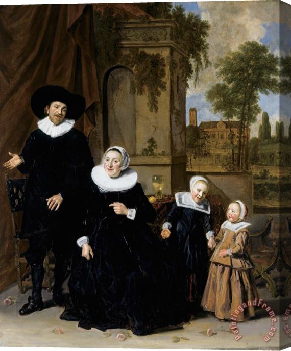 Frans Hals Portrait of a Dutch Family Stretched Canvas Print / Canvas Art