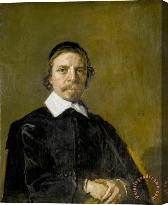 Frans Hals Portrait of a Man, Possibly a Preacher Stretched Canvas Painting / Canvas Art