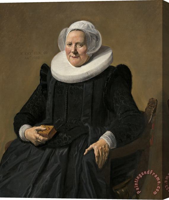 Frans Hals Portrait of an Elderly Lady Stretched Canvas Painting / Canvas Art