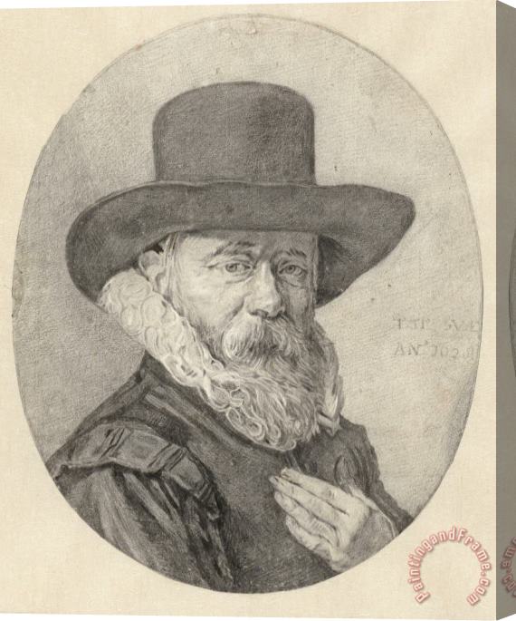 Frans Hals Portret Van Een Man, Wellicht Theodorus Schrevelius Stretched Canvas Print / Canvas Art