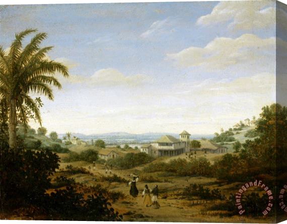 Frans Jansz Post Landscape on The Rio Senhor De Engenho, Brazil Stretched Canvas Print / Canvas Art