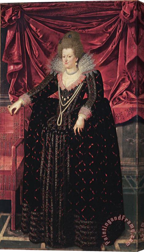 Frans Pourbus The Younger Portrait of Maria De' Medici Stretched Canvas Painting / Canvas Art