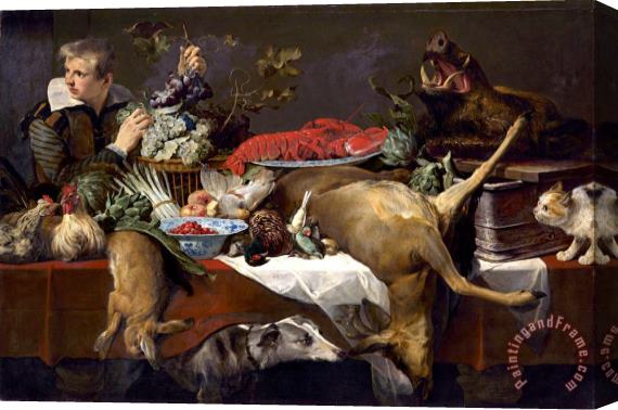 Frans Snyders Pantry Scene with Servant Stretched Canvas Print / Canvas Art