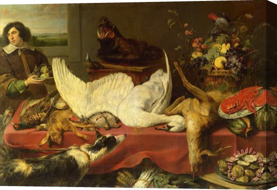 Frans Snyders Still Life with a Swan Stretched Canvas Print / Canvas Art