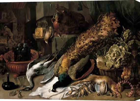 Frans Snyders Still Life with a Wine Cooler Stretched Canvas Painting / Canvas Art