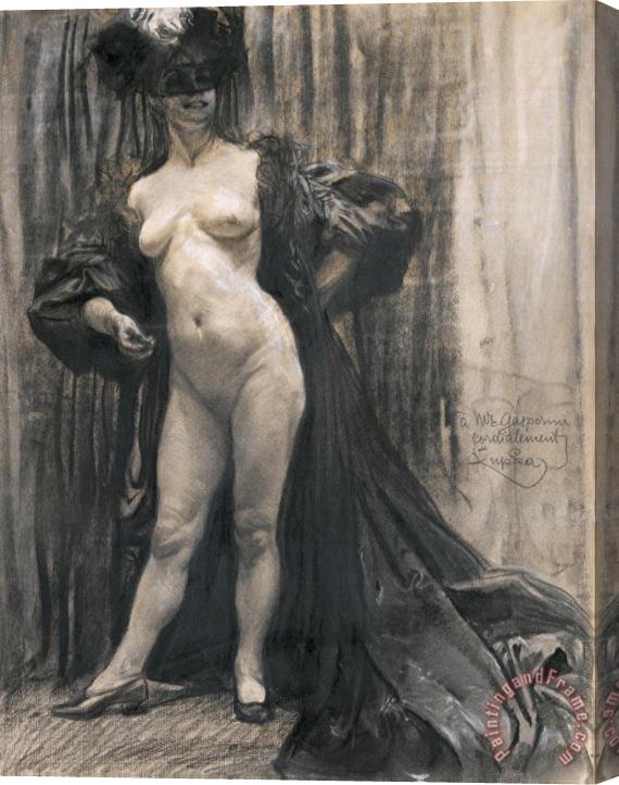 Frantisek Kupka Femme Denudee Dans Un Interieur Stretched Canvas Print / Canvas Art