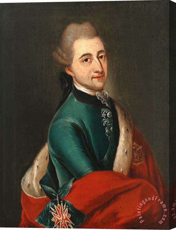 Franz Ignaz Molitor Portrait of King Stanislas Augustus Stretched Canvas Painting / Canvas Art