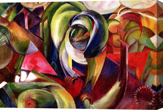 Franz Marc Mandrill Stretched Canvas Painting / Canvas Art