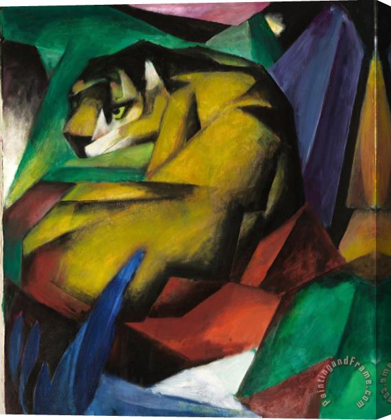Franz Marc The Tiger Stretched Canvas Painting / Canvas Art
