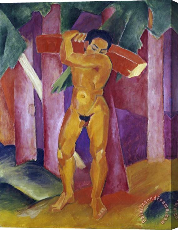 Franz Marc The Tree Porter Stretched Canvas Painting / Canvas Art