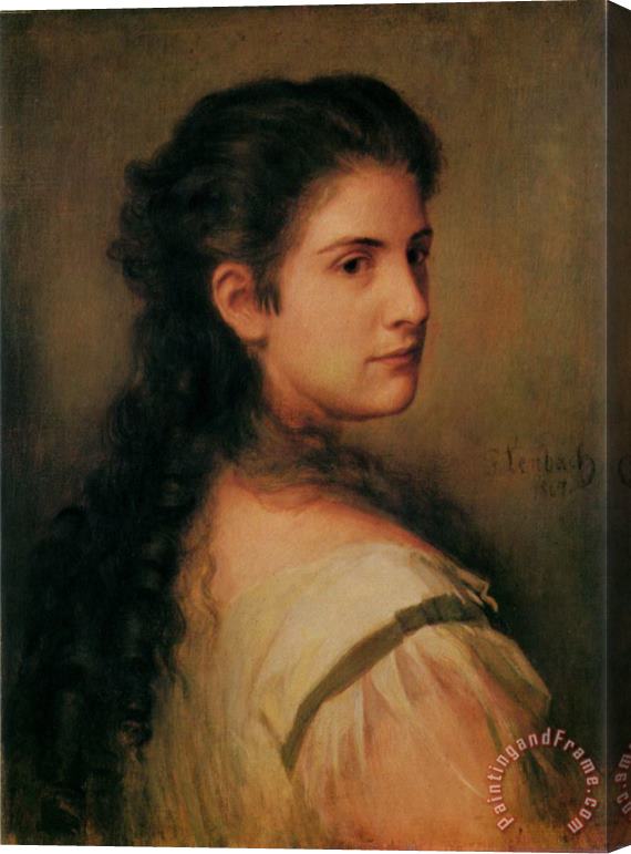Franz Von Lenbach Anna Schubart Stretched Canvas Painting / Canvas Art