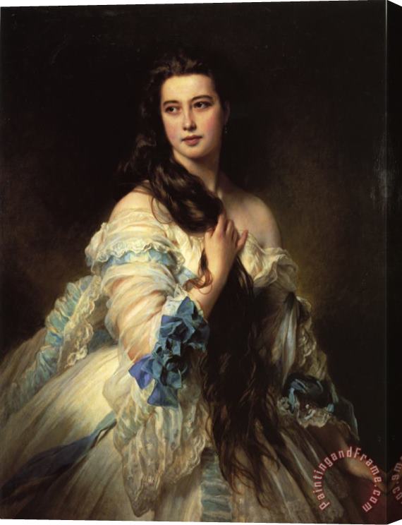 Franz Xavier Winterhalter Madame Barbe De Rimsky Korsakov Stretched Canvas Print / Canvas Art