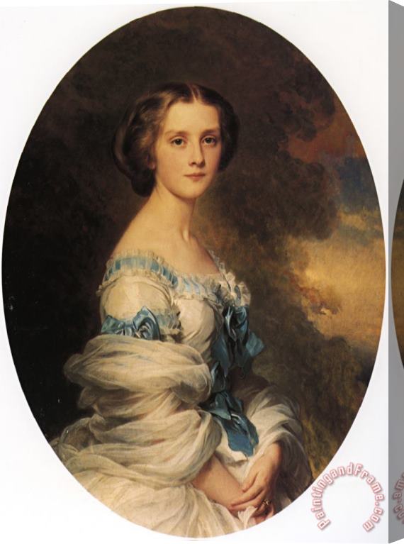 Franz Xavier Winterhalter Melanie De Bussiere, Comtesse Edmond De Pourtales Stretched Canvas Painting / Canvas Art