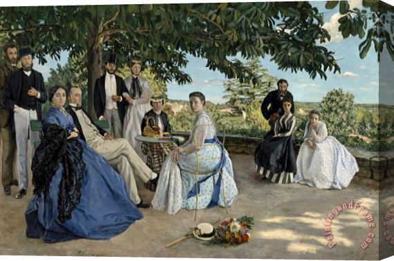 Frederic Bazille Family Reunion, 1867 Stretched Canvas Print / Canvas Art