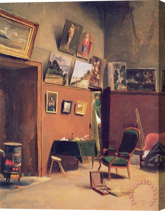 Frederic Bazille Studio in The Rue De Furstenberg Stretched Canvas Painting / Canvas Art