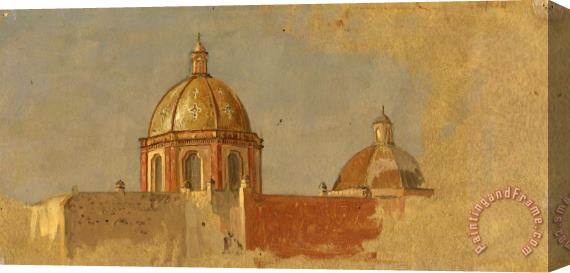Frederic Edwin Church Colombia Or Ecuador, Church Roofs Stretched Canvas Painting / Canvas Art