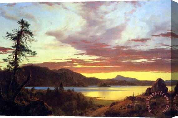 Frederic Edwin Church Frederic Edwin Church a Sunset Stretched Canvas Print / Canvas Art