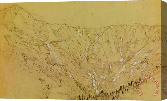 Frederic Edwin Church Great Basin, Mt. Katahdin Stretched Canvas Print / Canvas Art