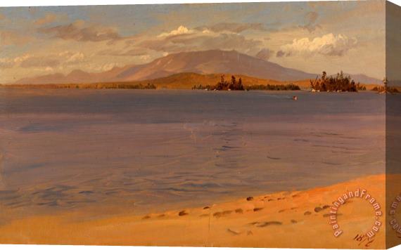 Frederic Edwin Church Mount Katahdin From Lake Millinocket Stretched Canvas Print / Canvas Art