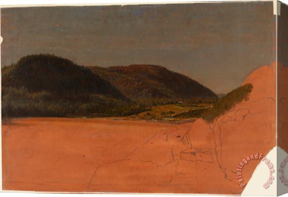 Frederic Edwin Church Mt. Desert Island , Landscape Stretched Canvas Print / Canvas Art