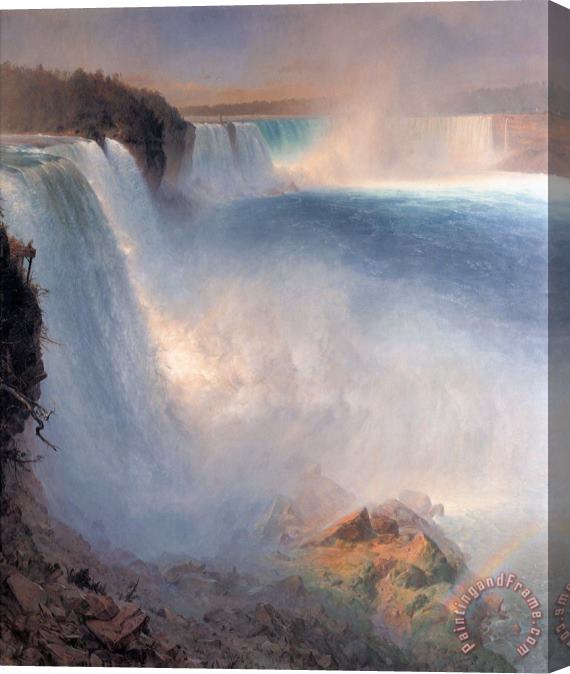 Frederic Edwin Church Niagara Falls, From The American Side Stretched Canvas Painting / Canvas Art