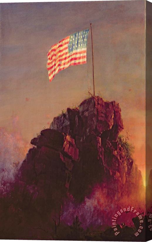Frederic Edwin Church Our Flag Stretched Canvas Print / Canvas Art