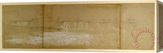 Frederic Edwin Church The Niagara Falls Stretched Canvas Print / Canvas Art