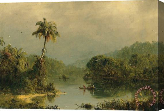 Frederic Edwin Church Tropical Landscape Stretched Canvas Print / Canvas Art