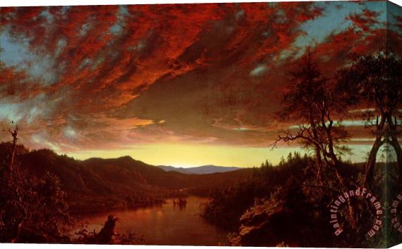 Frederic Edwin Church Twilight in the Wilderness Stretched Canvas Print / Canvas Art