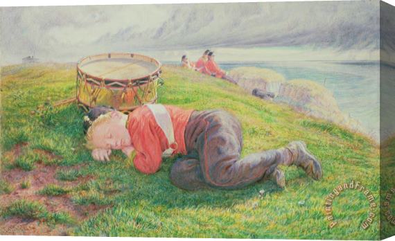 Frederic James Shields The Drummer Boy's Dream Stretched Canvas Print / Canvas Art