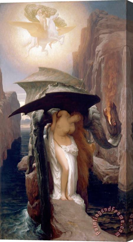 Frederic Leighton Perseus And Andromeda 2 Stretched Canvas Painting / Canvas Art